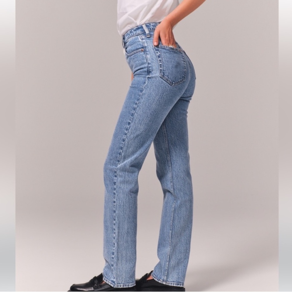 Abercrombie & Fitch the 90’s straight ultra high rise jeans - Picture 3 of 10